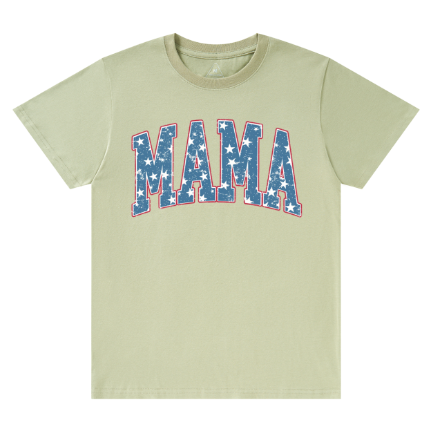 Retro USA Comfort Color Mama T-Shirts