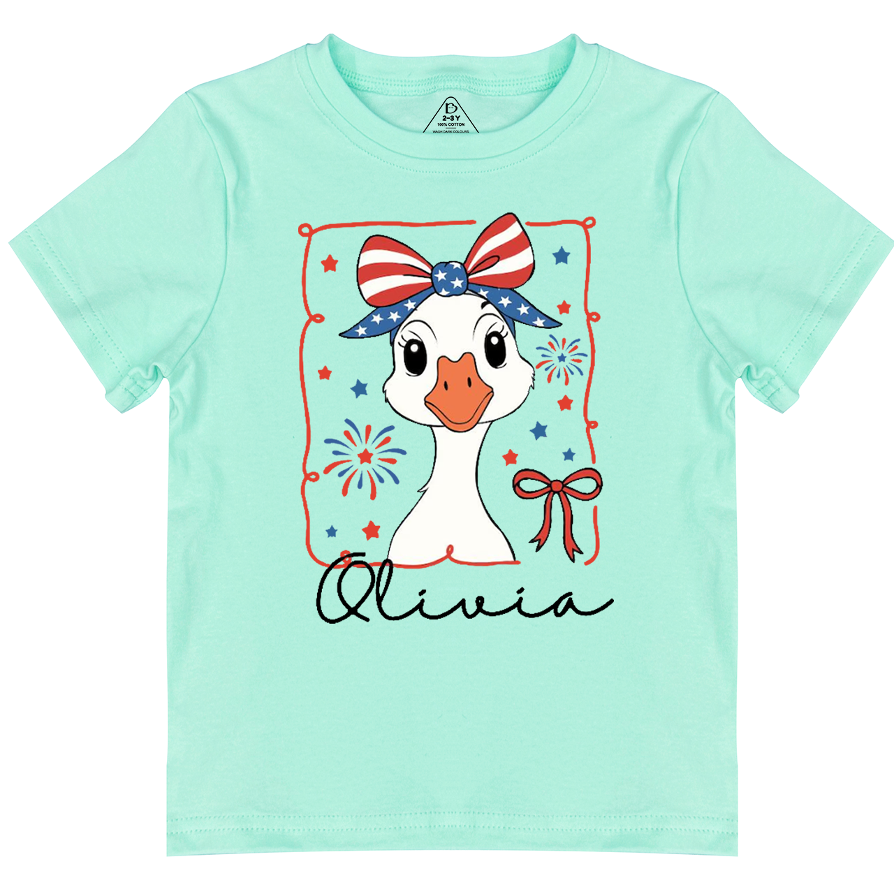 4th Of July Mama Goose Toddler Tees
