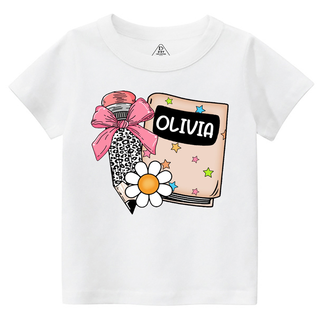 Personalized Name Back To School Toddler&Kid's Tees Beepumpkin 