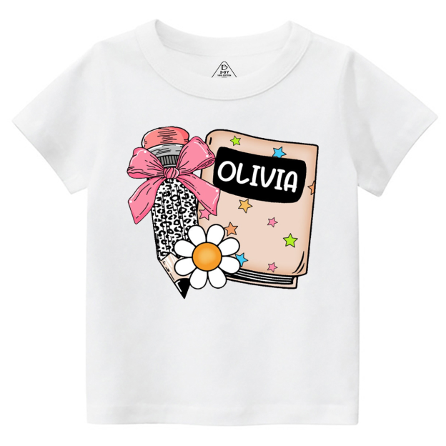 Personalized Name Back To School Toddler&Kid's Tees Beepumpkin 