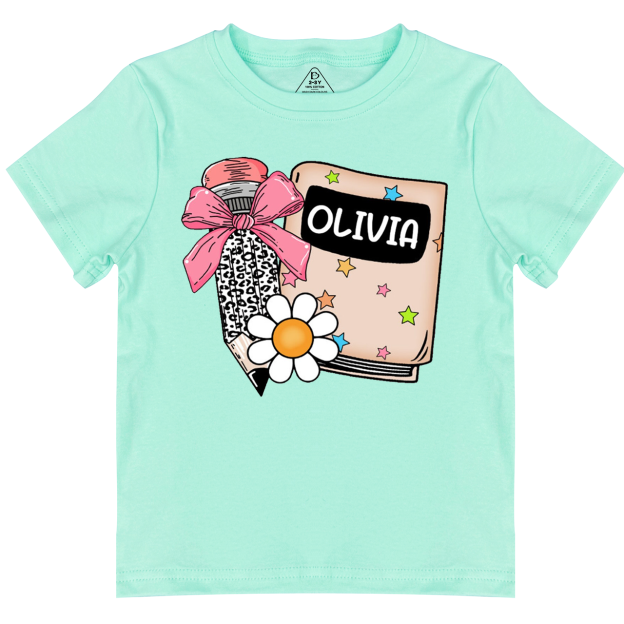 Personalized Name Back To School Toddler&Kid's Tees Beepumpkin 