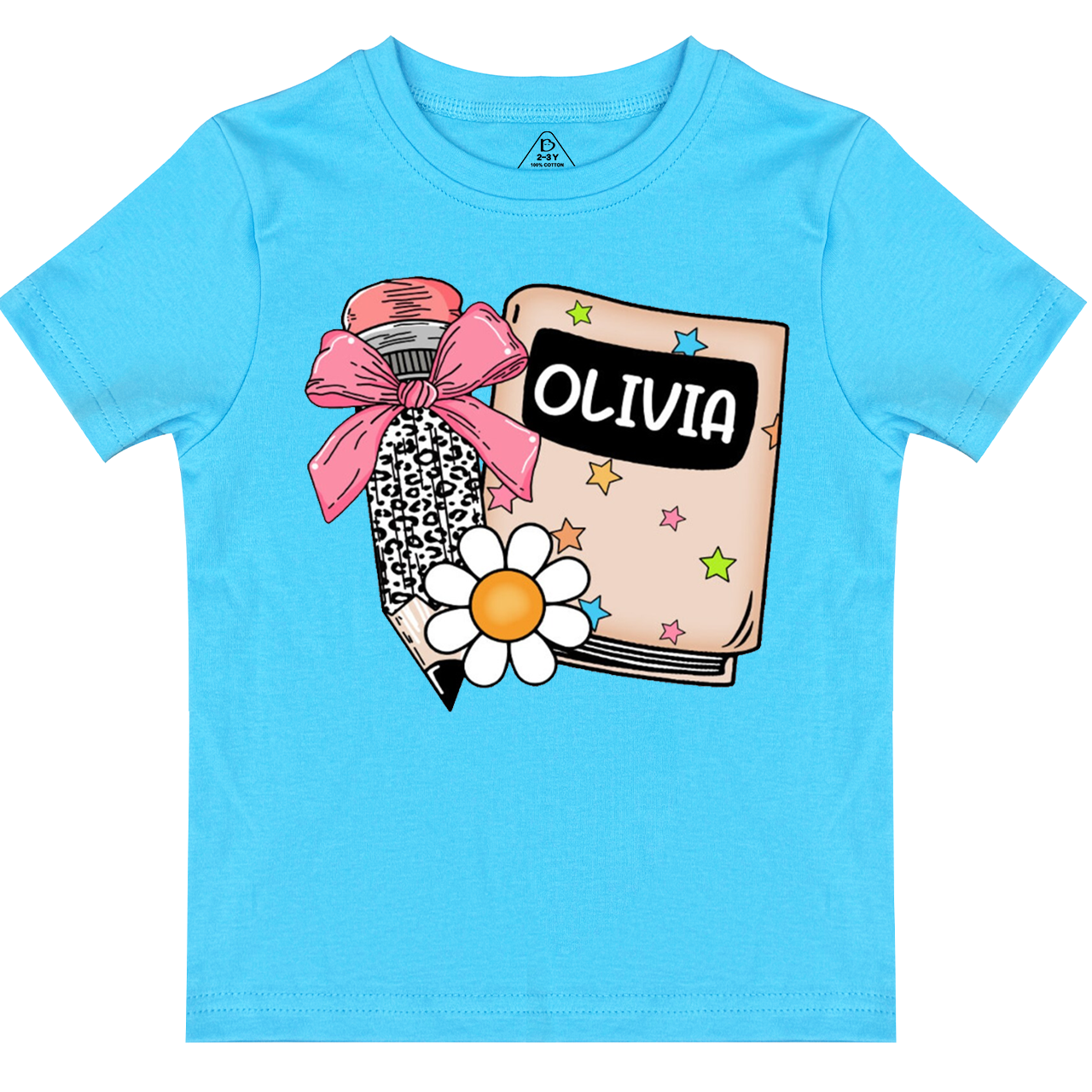 Personalized Name Back To School Toddler&Kid's Tees Beepumpkin 