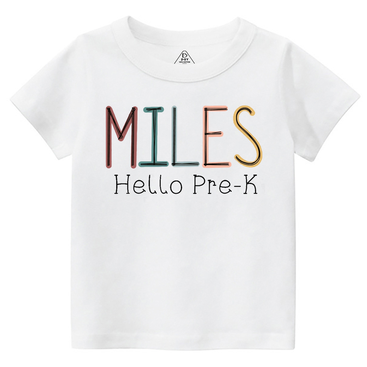 Personalized Name Back To School Toddler&Kid's Tees Beepumpkin 