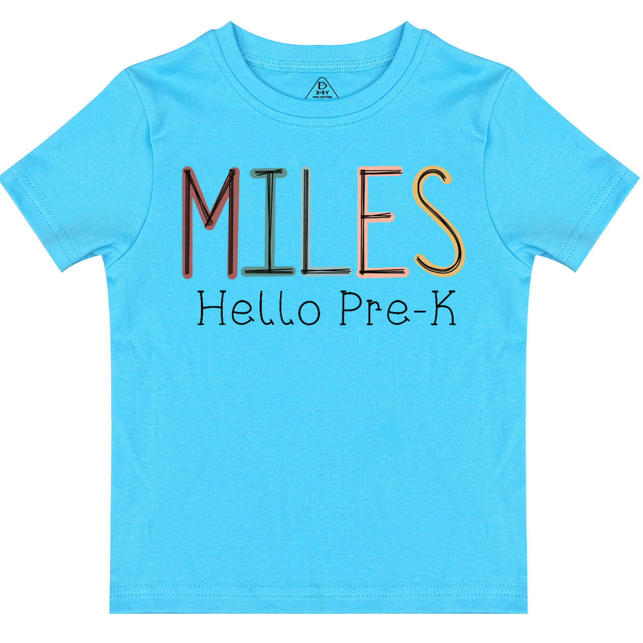 Personalized Name Back To School Toddler&Kid's Tees Beepumpkin 