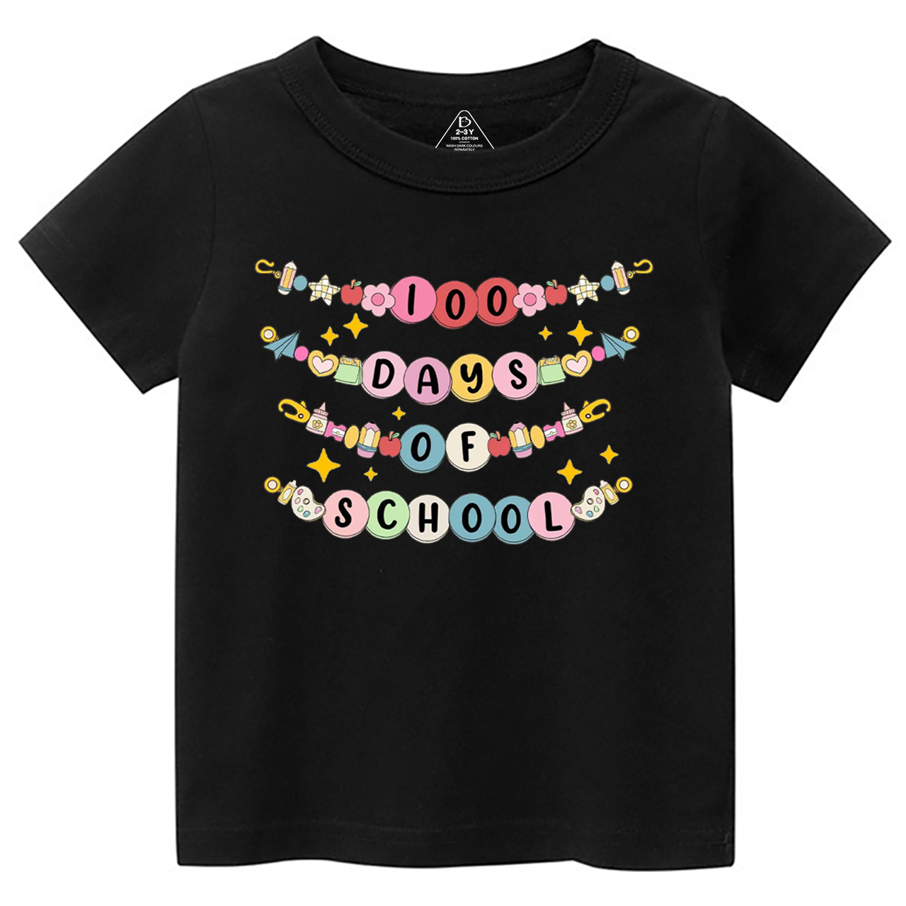 100 Days Of School Bracelet Toddler&Kid's Tees Beepumpkin 