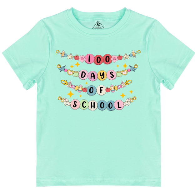 100 Days Of School Bracelet Toddler&Kid's Tees Beepumpkin 
