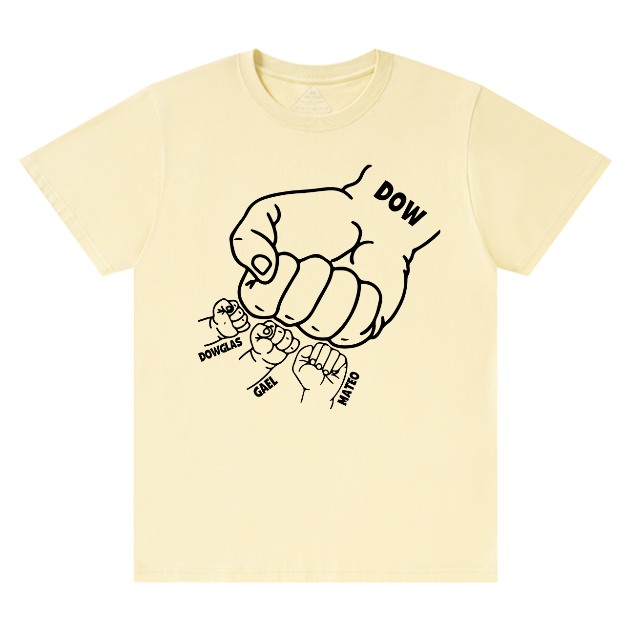 Personalized Dad Raised Fist Hand Dad and me Gift Shirt