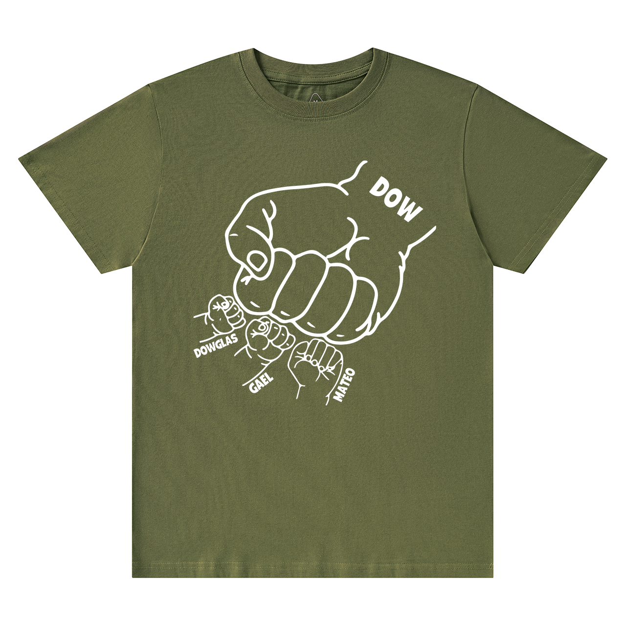 Personalized Dad Raised Fist Hand Dad and me Gift Shirt