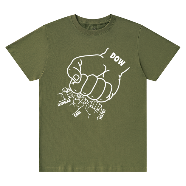 Personalized Dad Raised Fist Hand Dad and me Gift Shirt