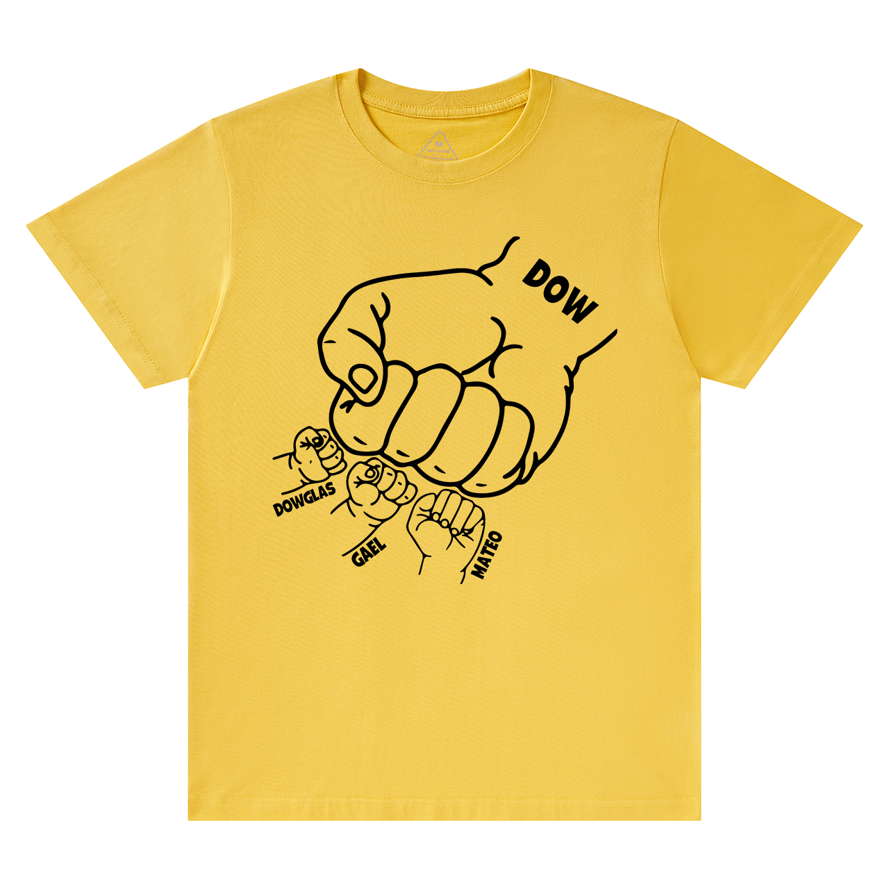 Personalized Dad Raised Fist Hand Dad and me Gift Shirt