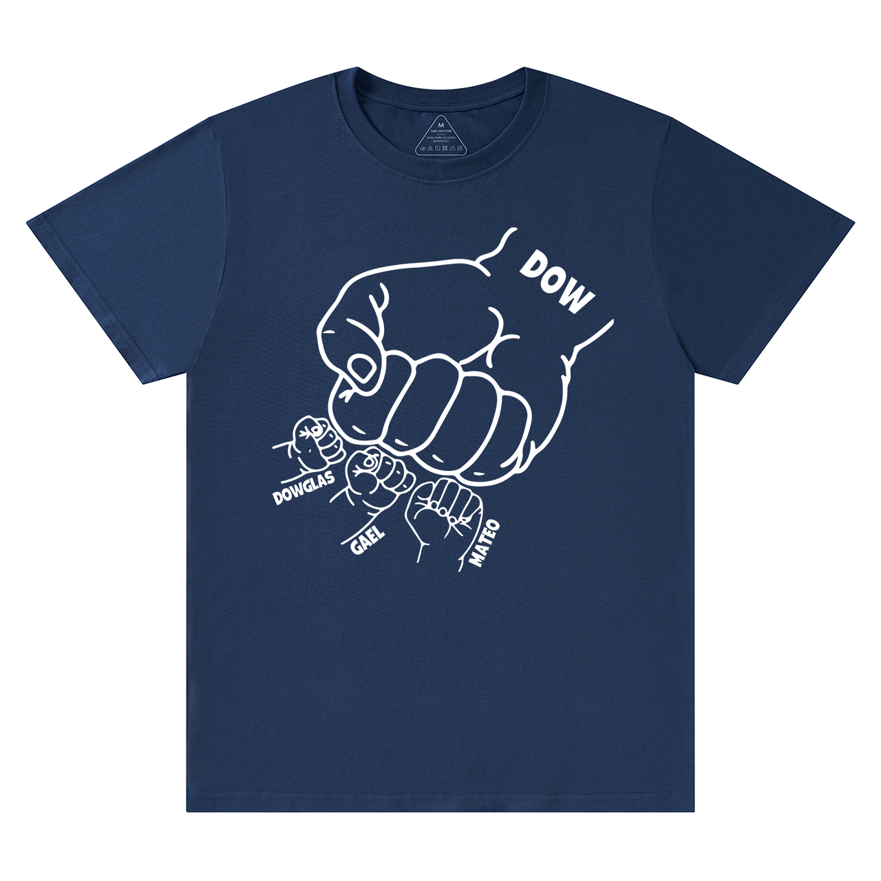 Personalized Dad Raised Fist Hand Dad and me Gift Shirt