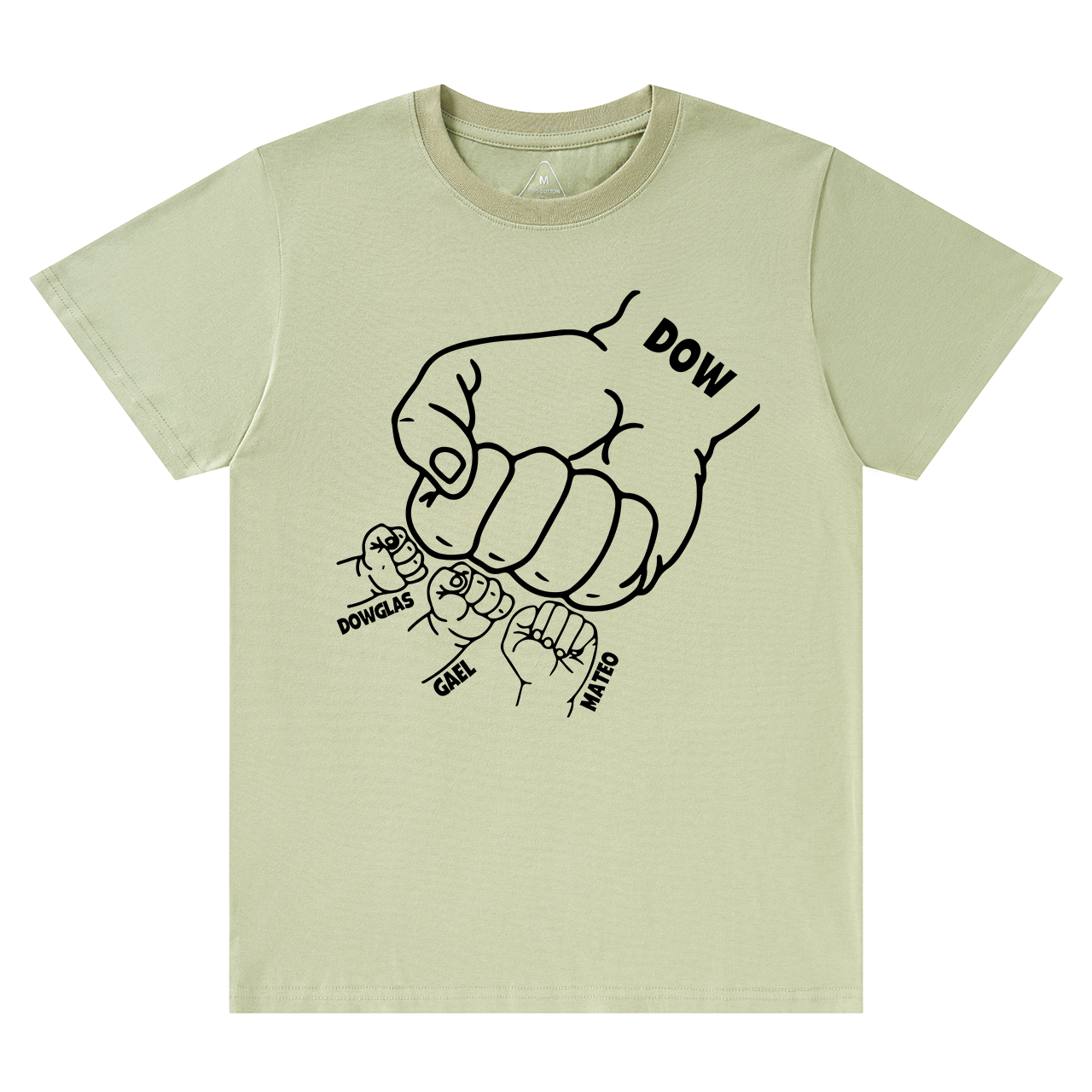 Personalized Dad Raised Fist Hand Dad and me Gift Shirt