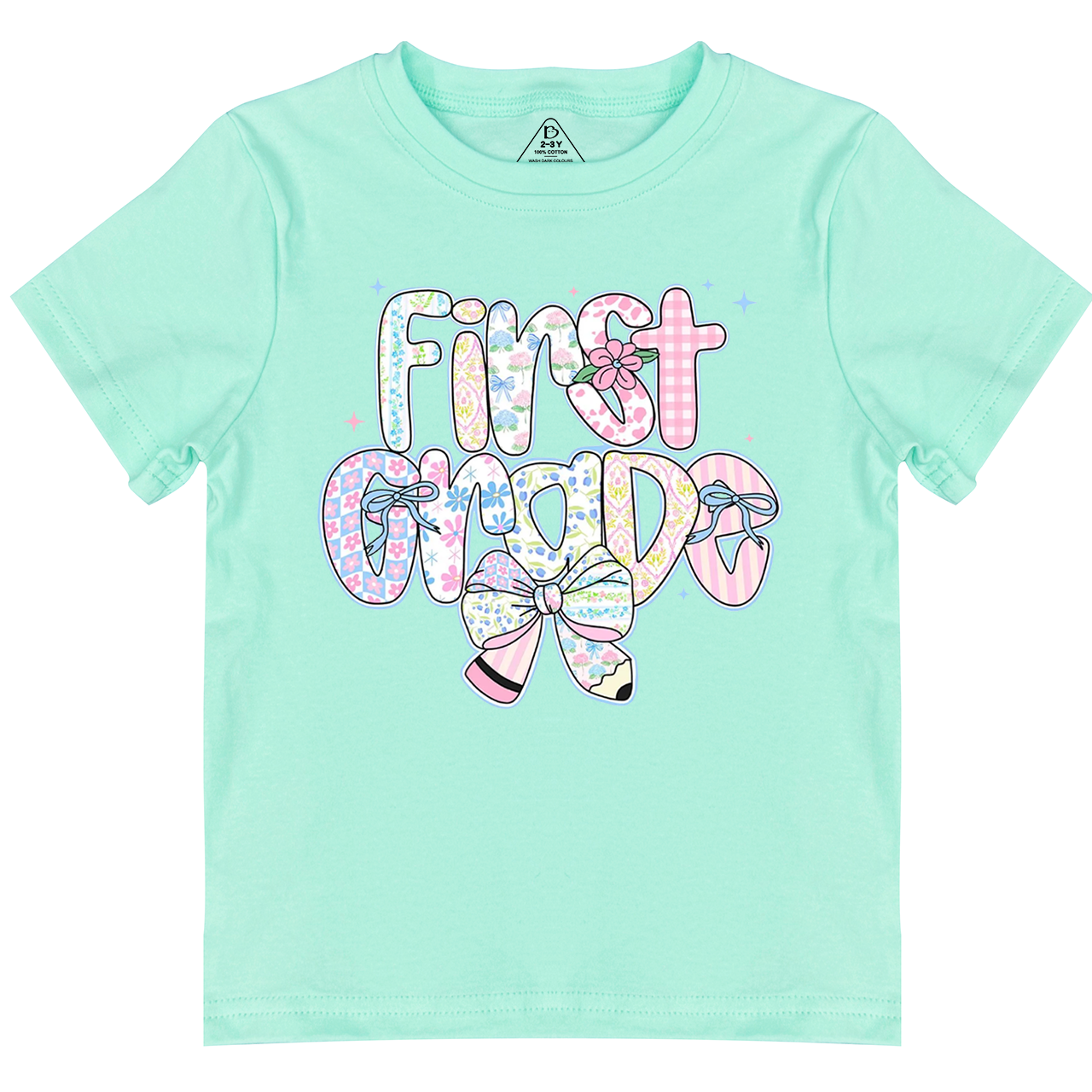 Personalized Preppy Back To School Floral Bundle Toddler&Kid's Tees Beepumpkin 