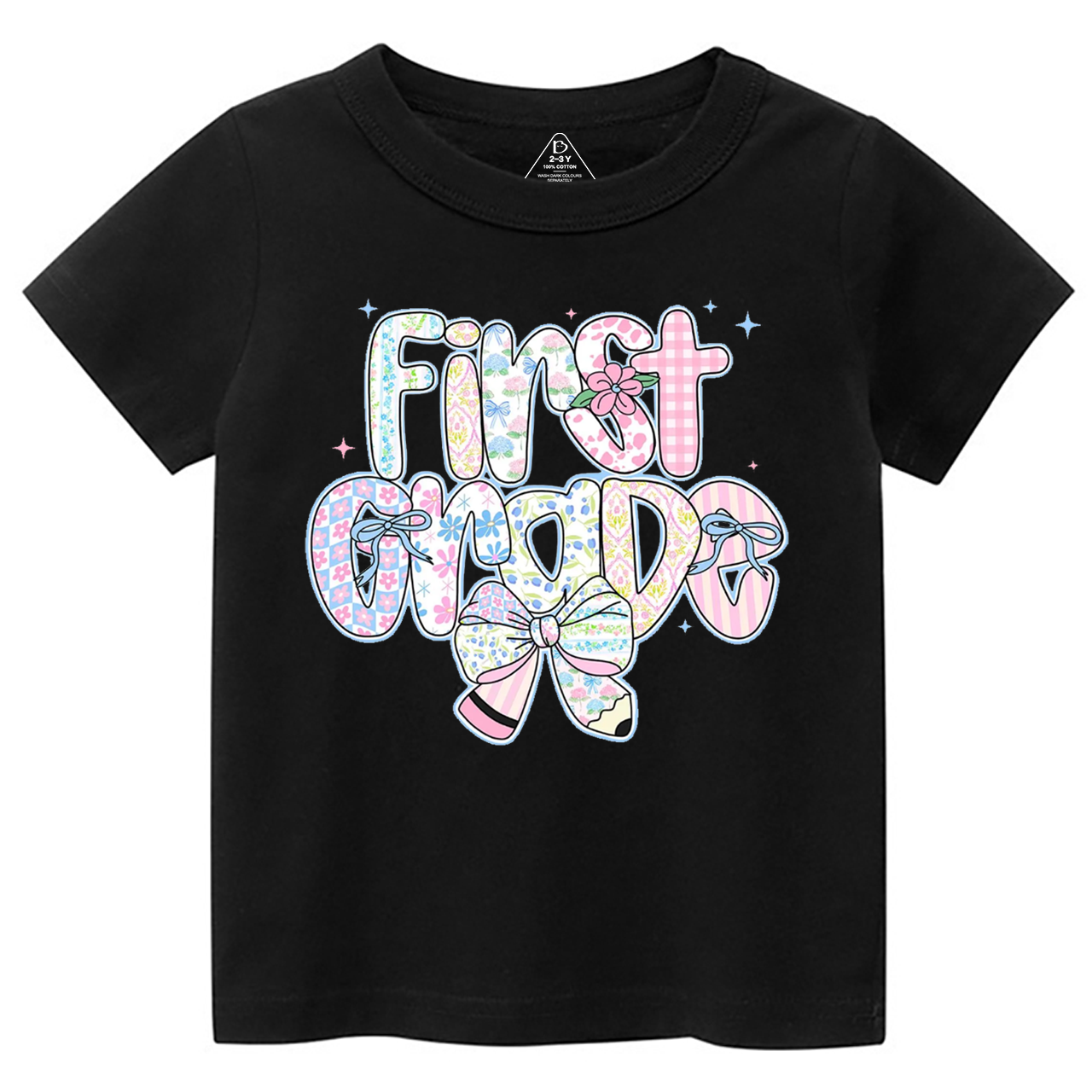 Personalized Preppy Back To School Floral Bundle Toddler&Kid's Tees Beepumpkin 