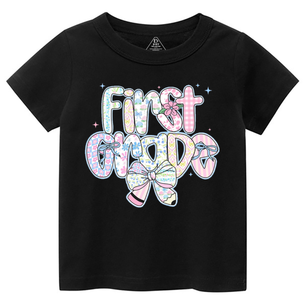 Personalized Preppy Back To School Floral Bundle Toddler&Kid's Tees Beepumpkin 