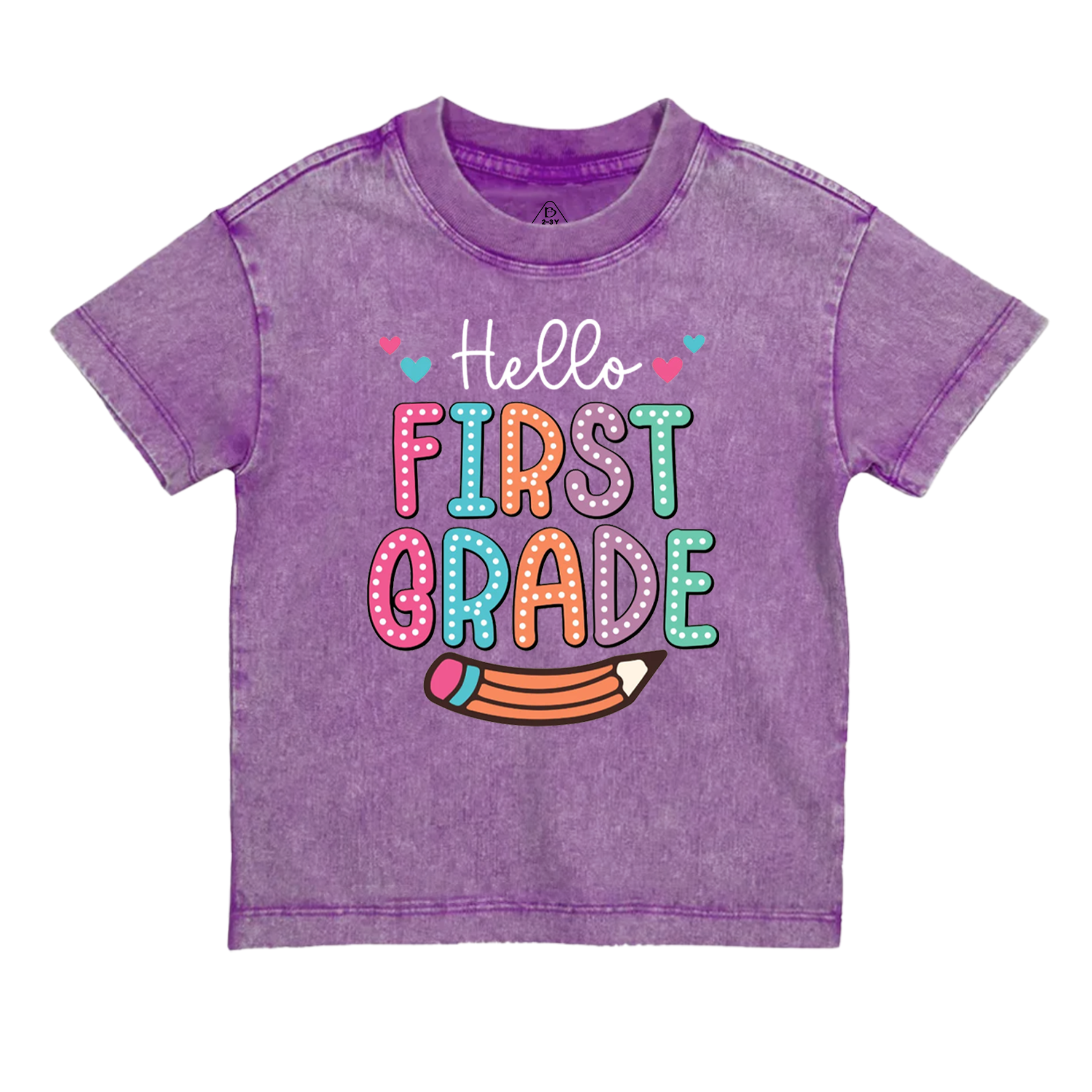 Hello Grade Back To School Toddler&Kids Washed Tees