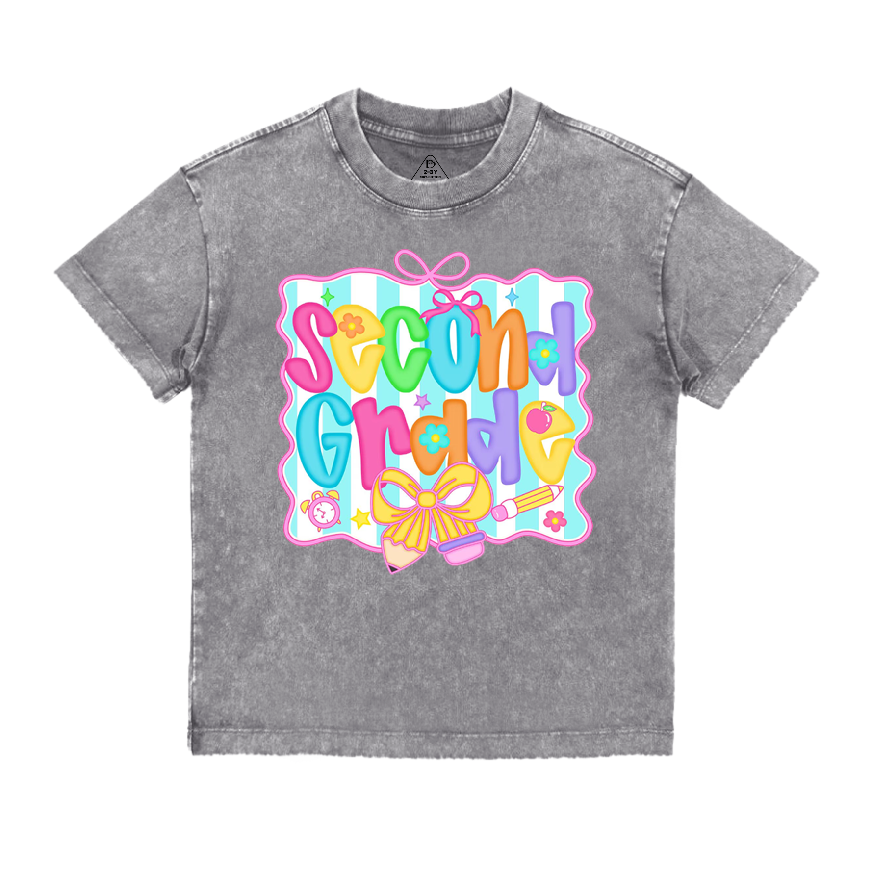 Personalized Preppy Back to School Bundle Toddler&Kids Washed Tees