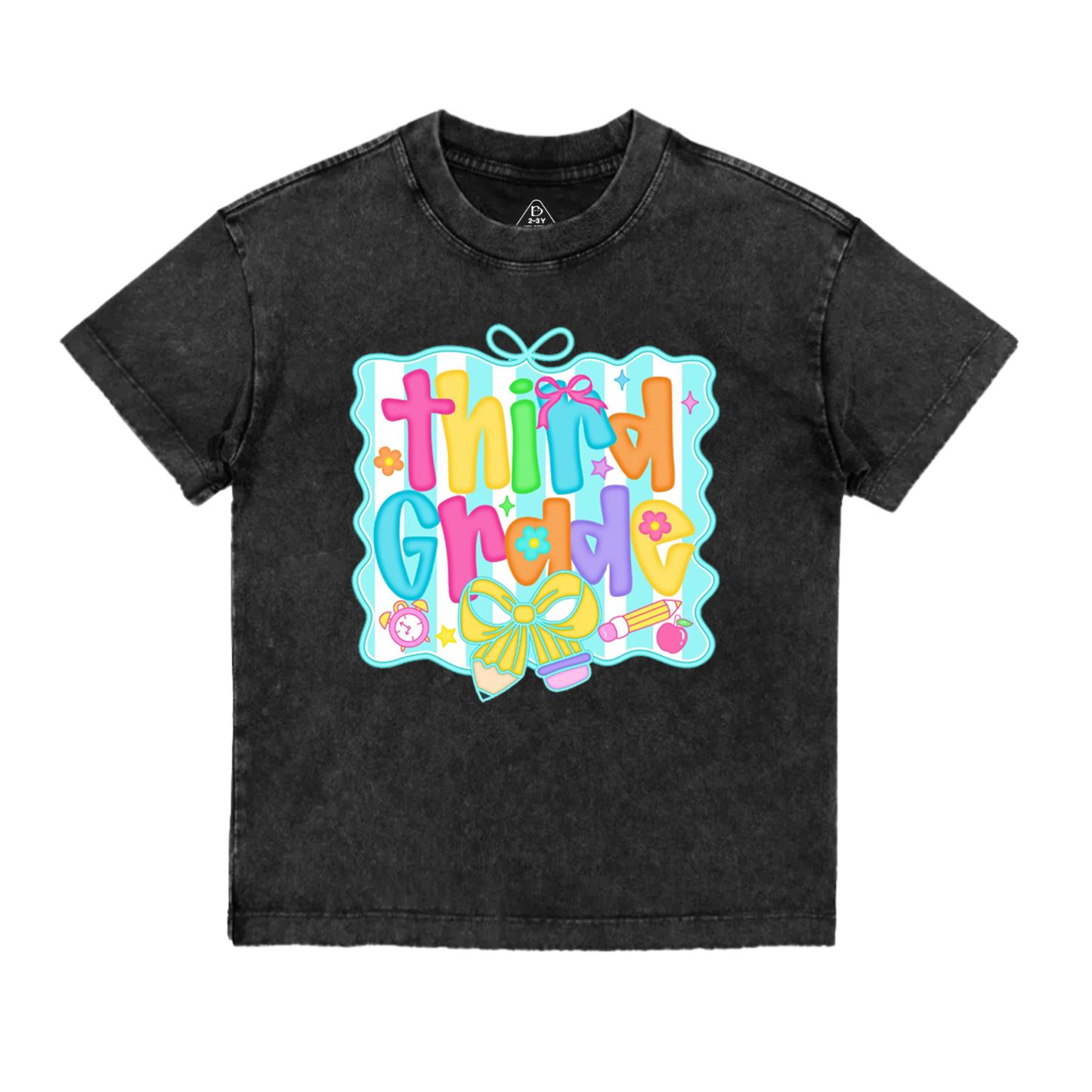 Personalized Preppy Back to School Bundle Toddler&Kids Washed Tees