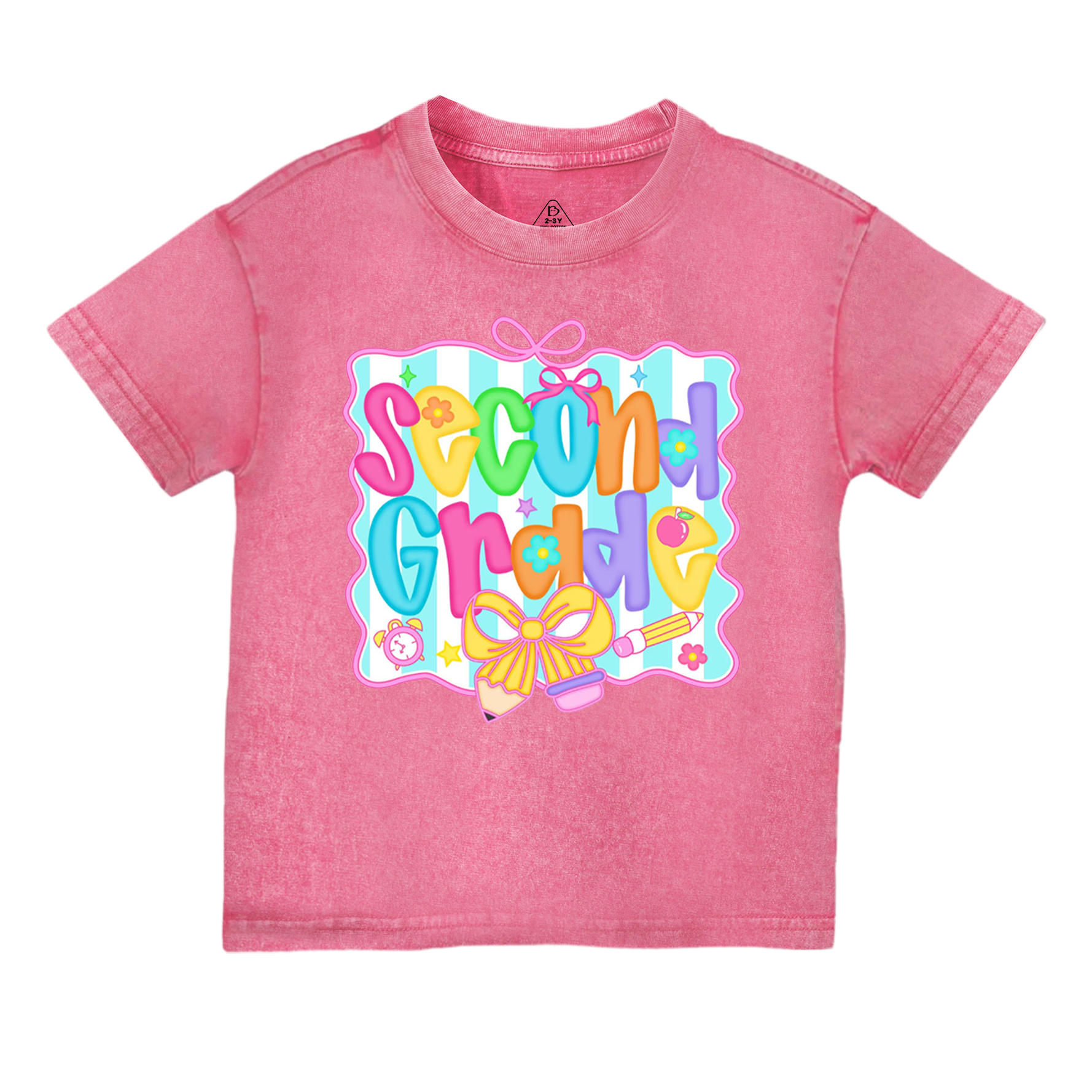 Personalized Preppy Back to School Bundle Toddler&Kids Washed Tees