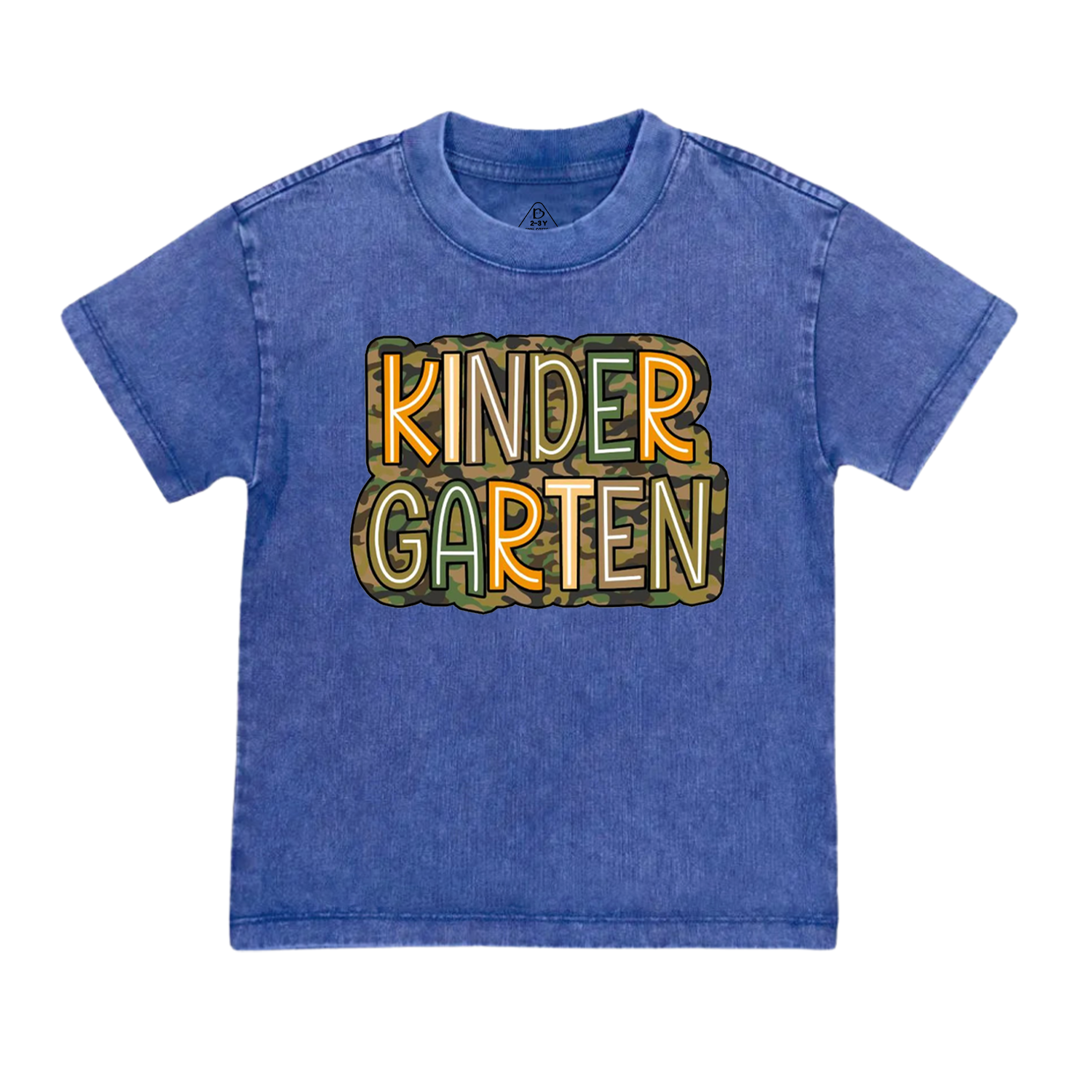 Personalized Camouflage Grade Toddler&Kids Washed Tees