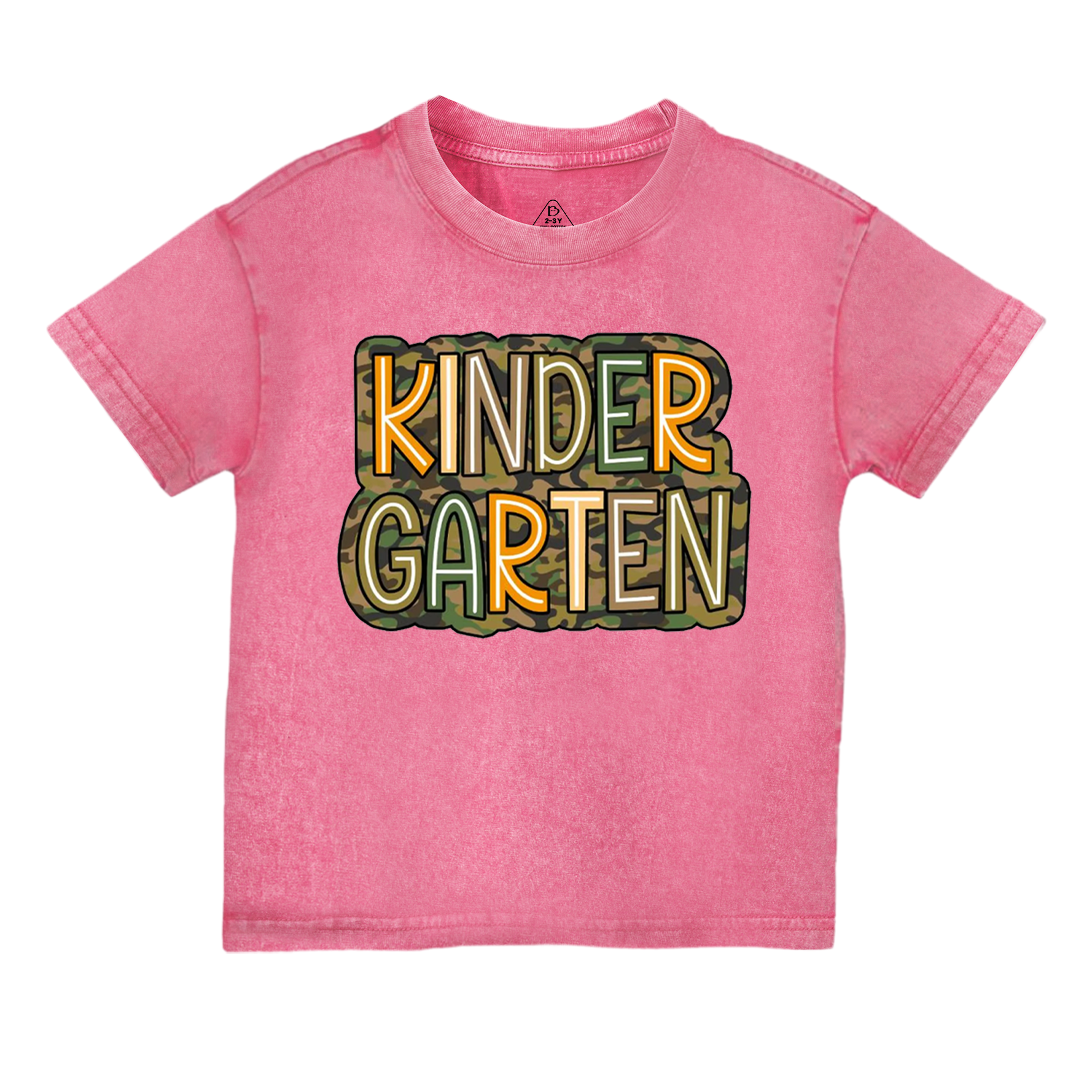 Personalized Camouflage Grade Toddler&Kids Washed Tees