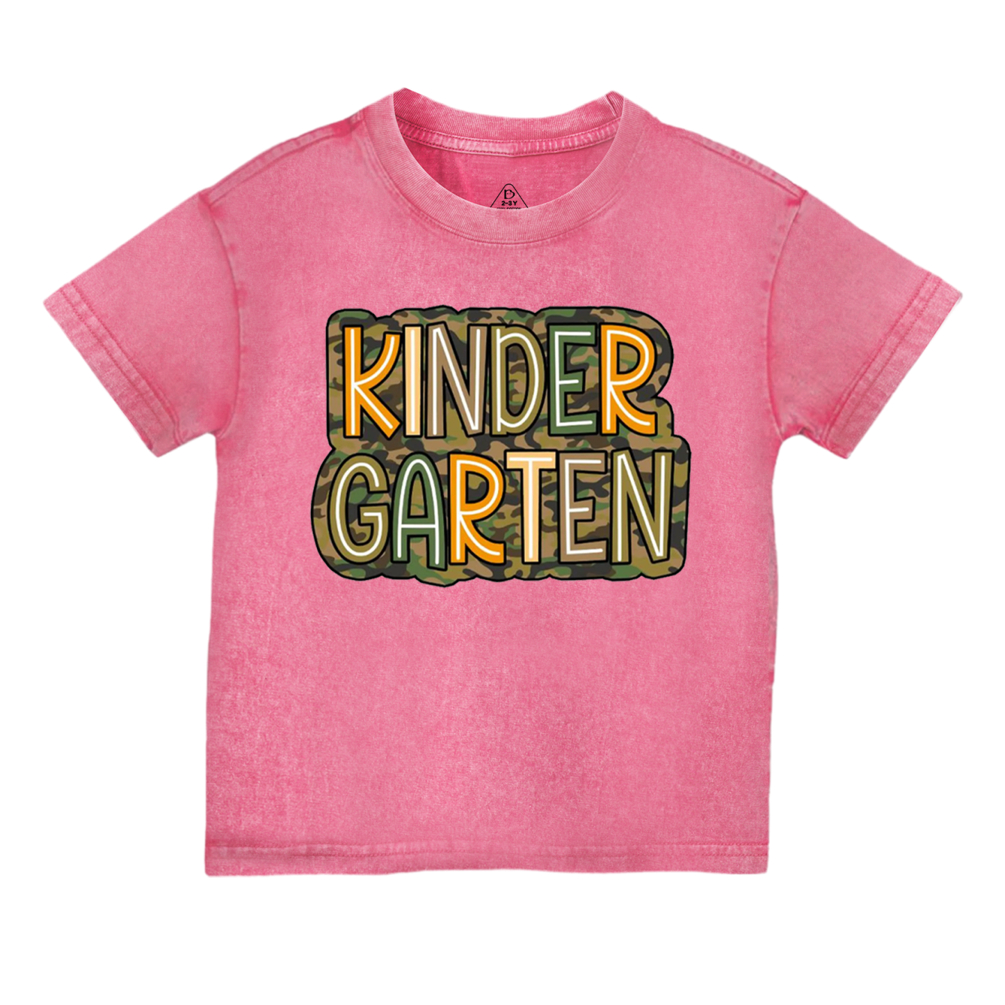 Personalized Camouflage Grade Toddler&Kids Washed Tees