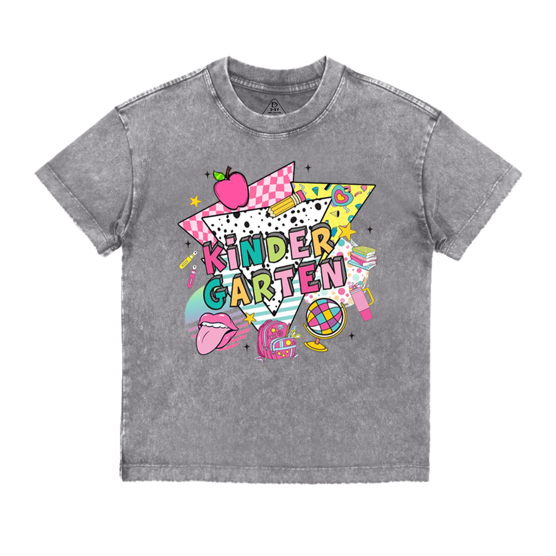 Personalized First Day Of School Toddler&Kids Washed Tees
