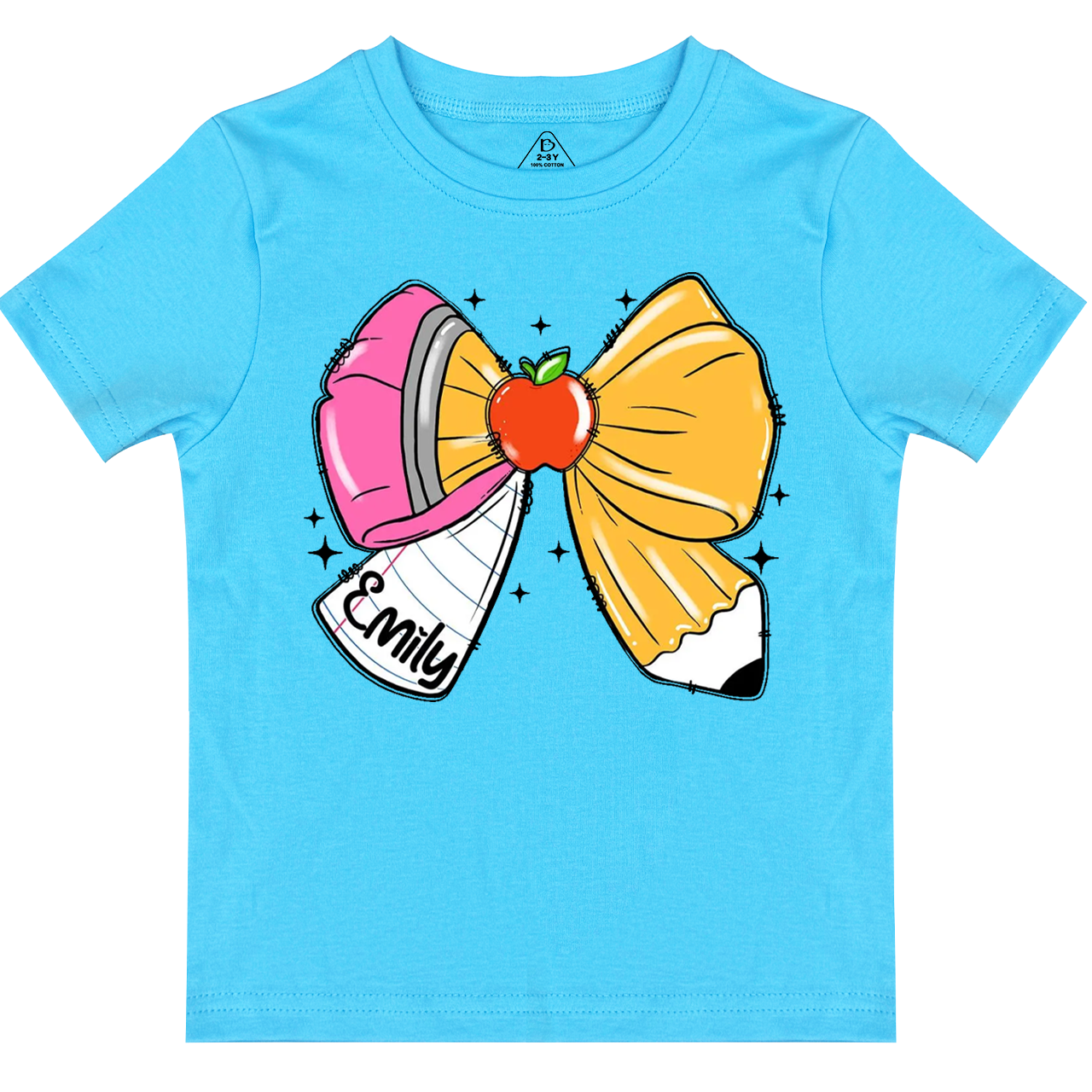 Personalized Pencil Name Toddler&Kid's Tees Beepumpkin 