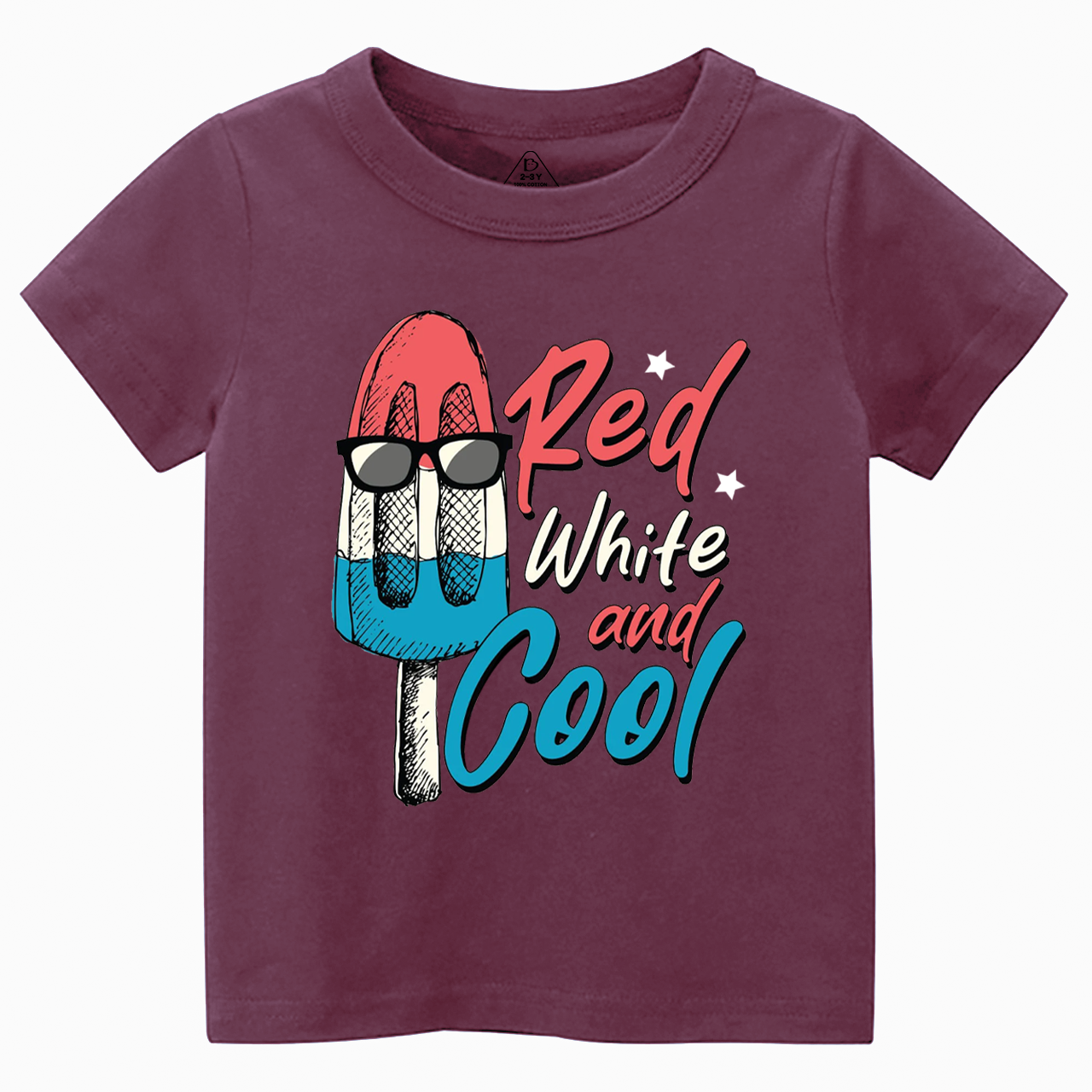 Red, White And Cool Toddler&Kid's Tees Beepumpkin 