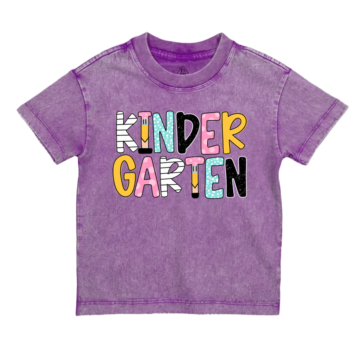 Personalized Retro Back To School Toddler&Kids Washed Tees