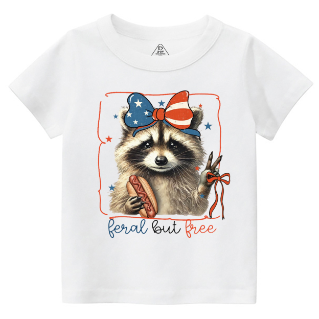 Feral But Free Raccoon Toddler&Kid's Tees Beepumpkin 