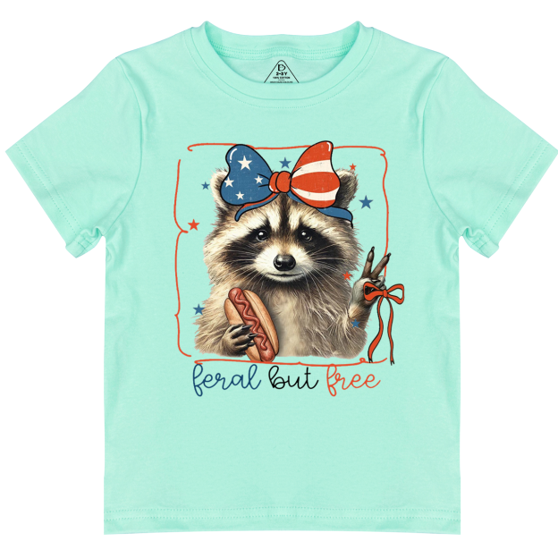 Feral But Free Raccoon Toddler&Kid's Tees Beepumpkin 