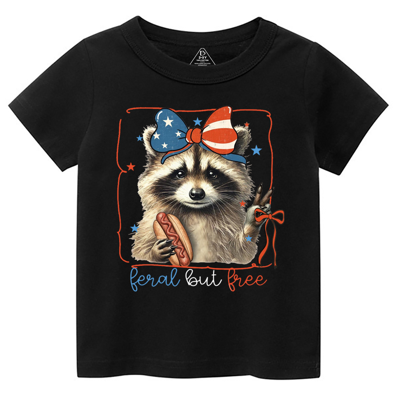 Feral But Free Raccoon Toddler&Kid's Tees Beepumpkin 