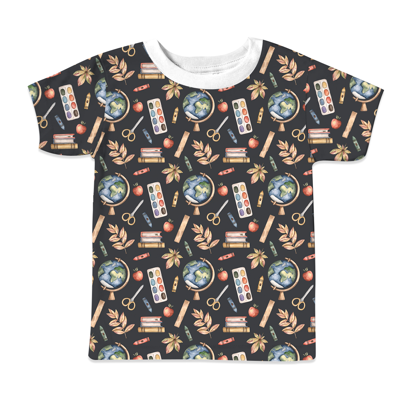 Stationery Back To School All Over Print Kids Tees