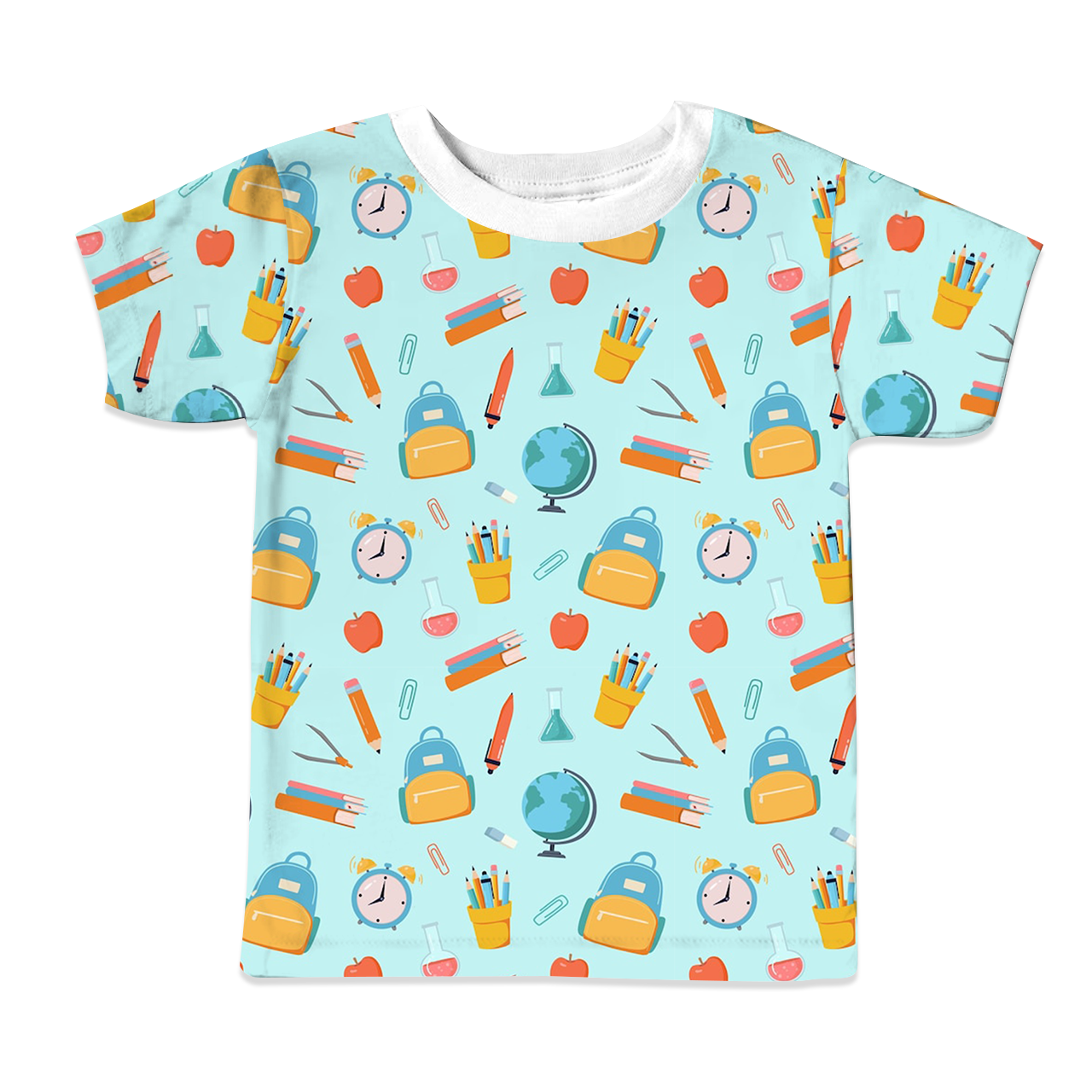 Alarm School Bag Back To School All Over Print Kids Tees