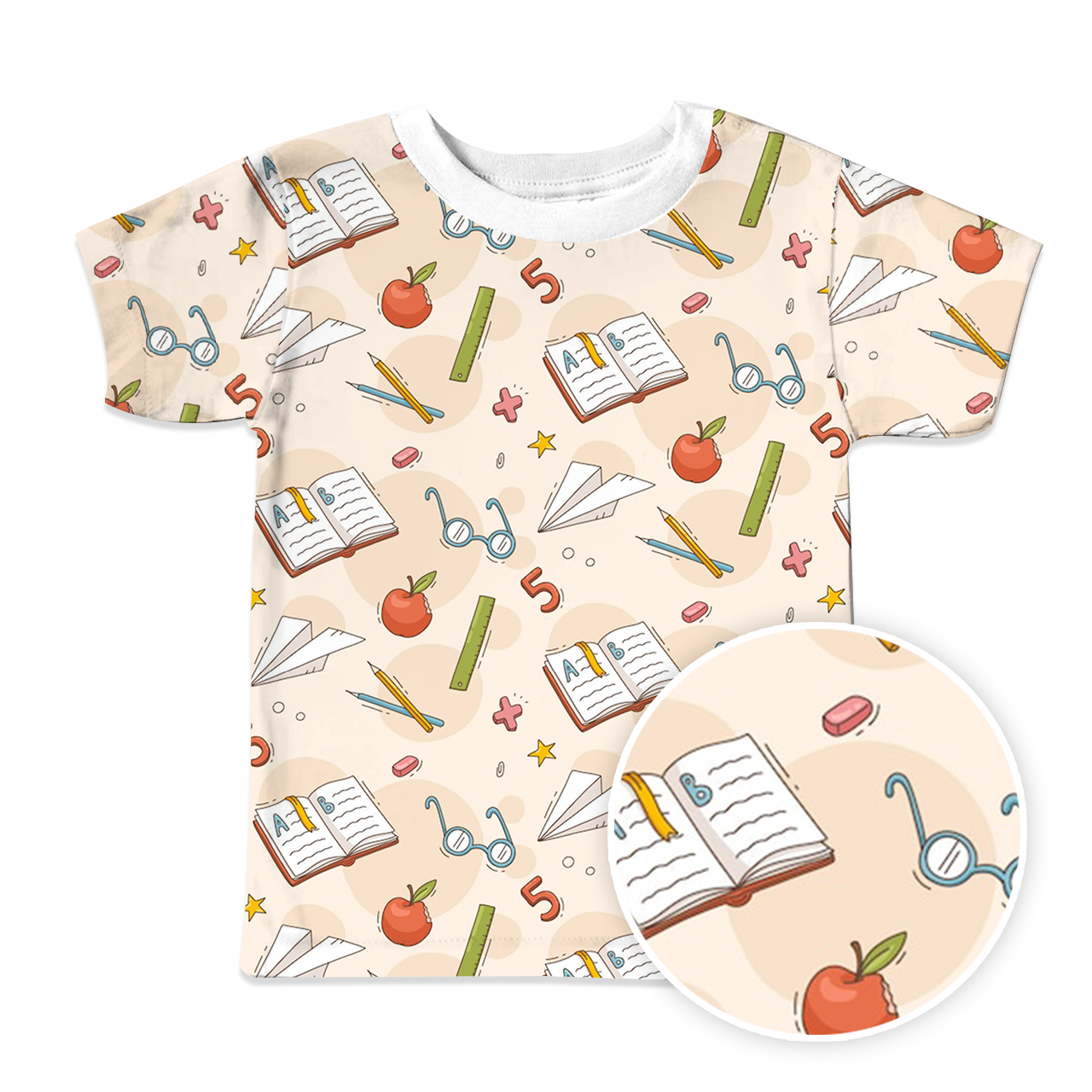 Paper Plane Dream All Over Print Kids Tees