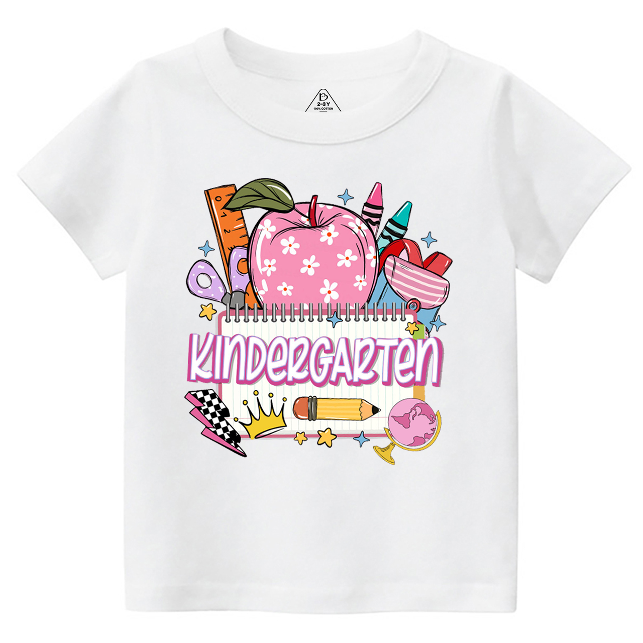 Personalized Retro Back To School Toddler&Kid's Tees Beepumpkin 