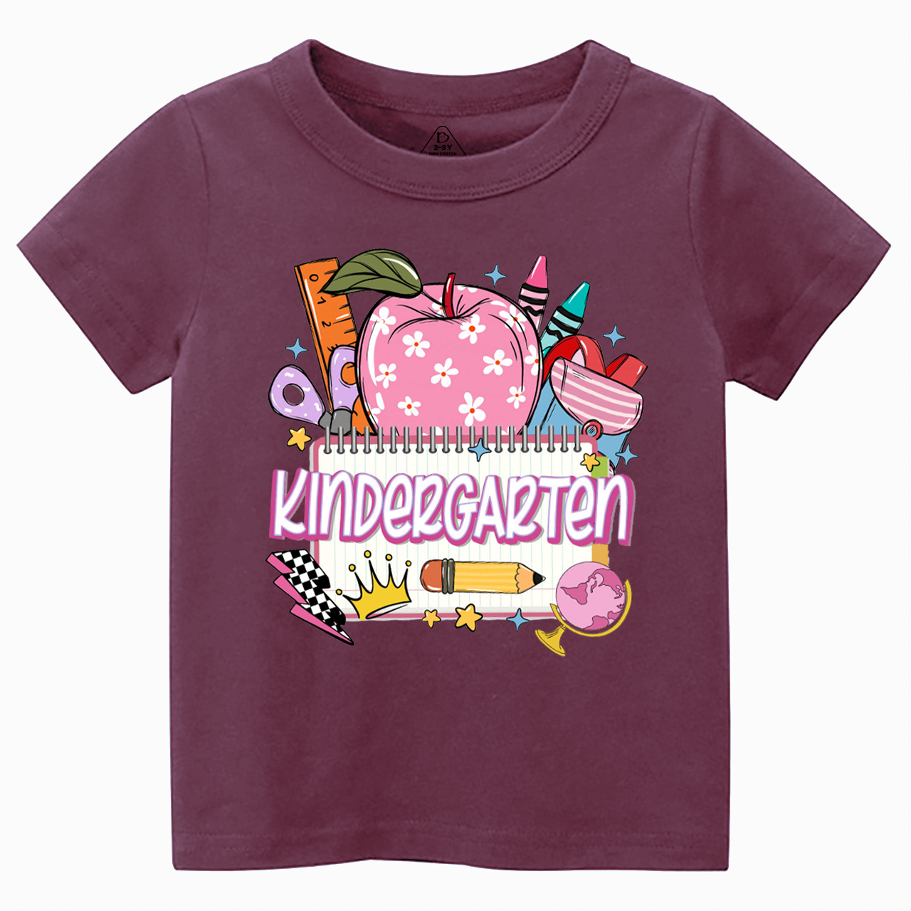 Personalized Retro Back To School Toddler&Kid's Tees Beepumpkin 