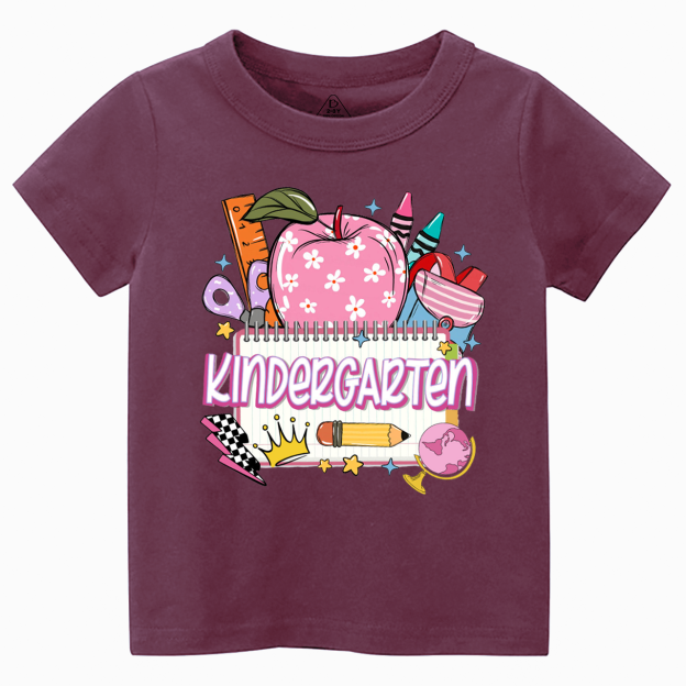 Personalized Retro Back To School Toddler&Kid's Tees Beepumpkin 