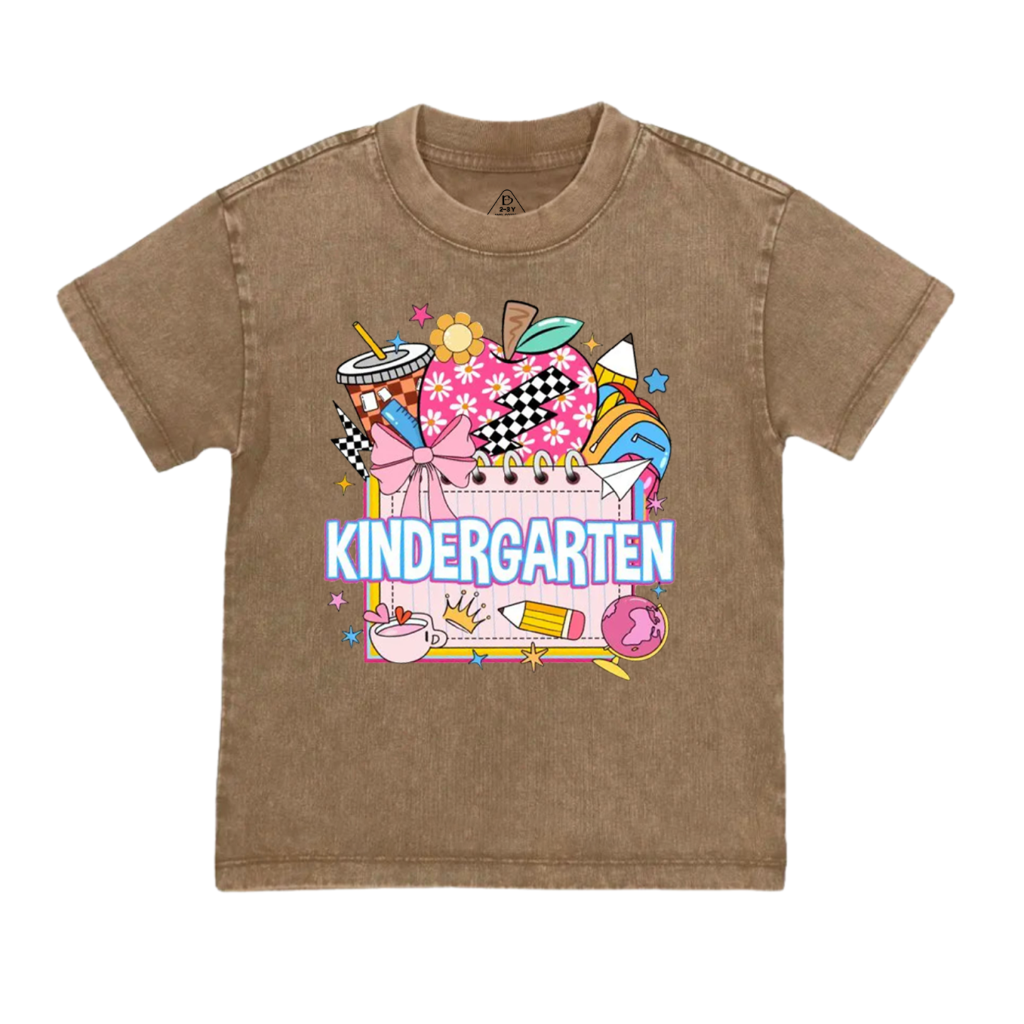 Personalized Back To School Package Toddler&Kids Washed Tees