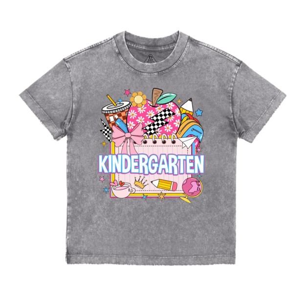 Personalized Back To School Package Toddler&Kids Washed Tees