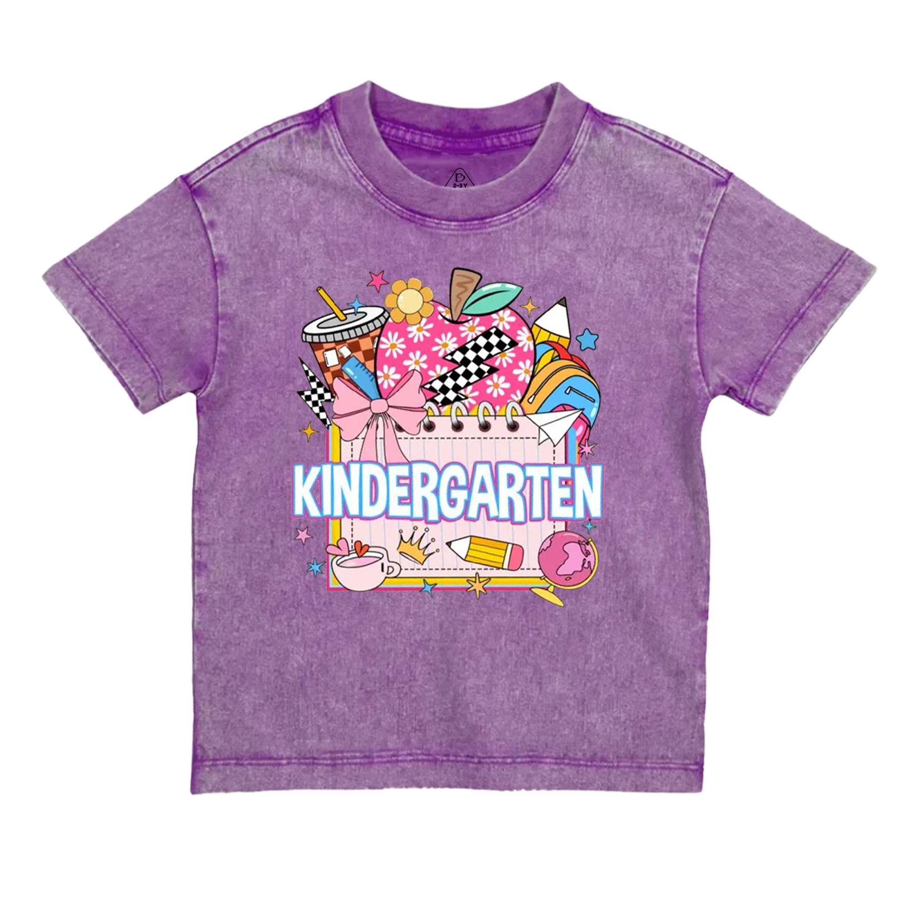 Personalized Back To School Package Toddler&Kids Washed Tees