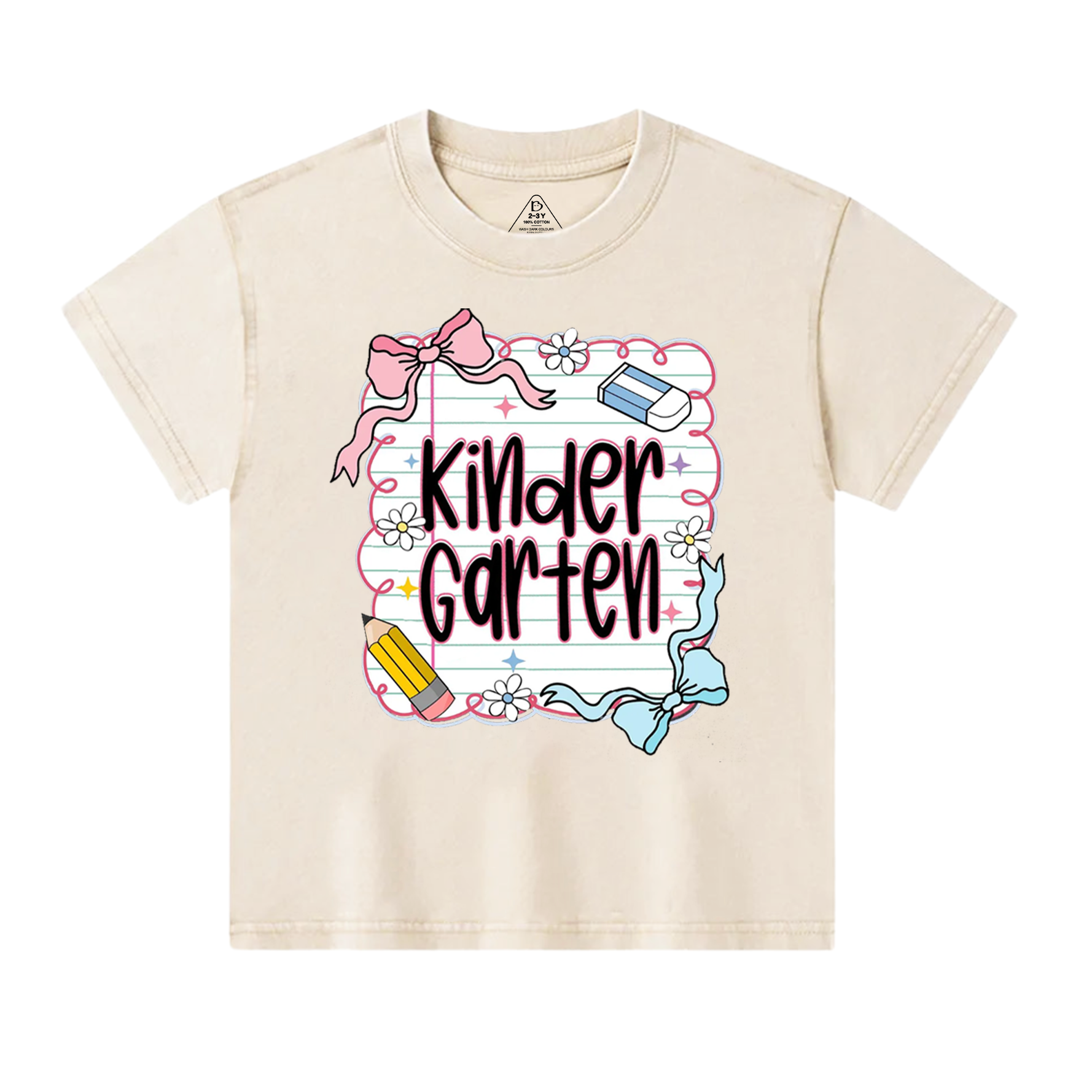 Personalized Back To School Bundle Toddler&Kids Washed Tees