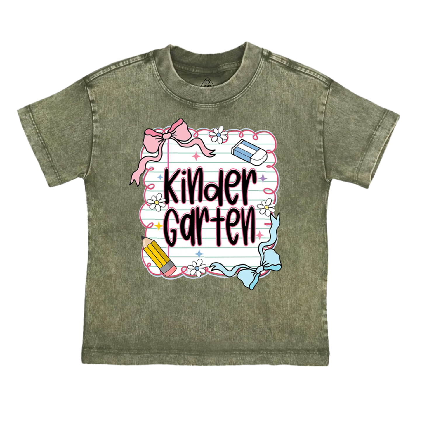 Personalized Back To School Bundle Toddler&Kids Washed Tees