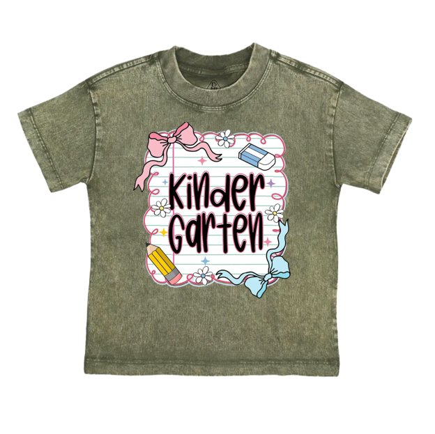 Personalized Back To School Bundle Toddler&Kids Washed Tees