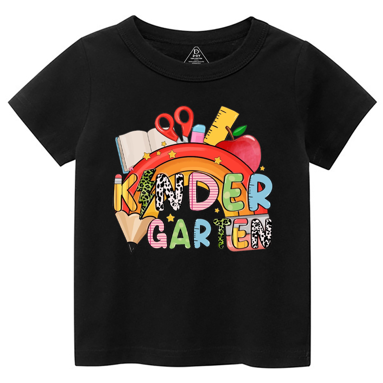 Personalized Rainbow Pencils Toddler&Kid's Tees Beepumpkin 