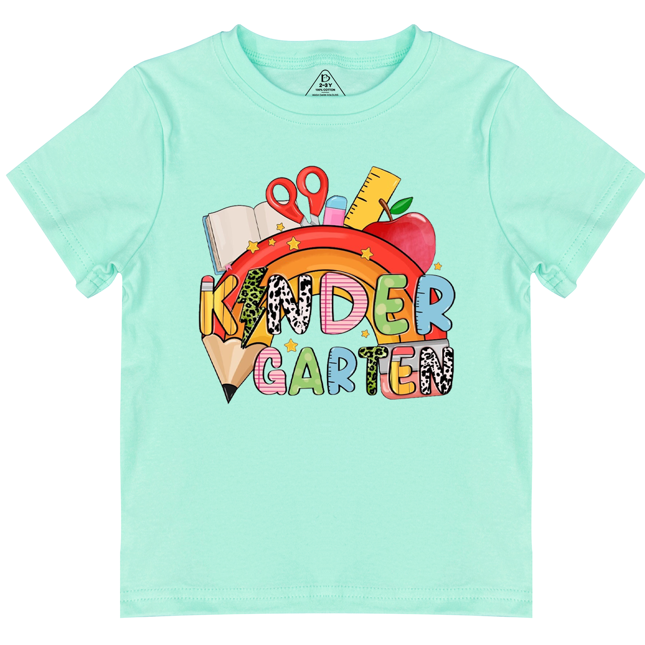 Personalized Rainbow Pencils Toddler&Kid's Tees Beepumpkin 