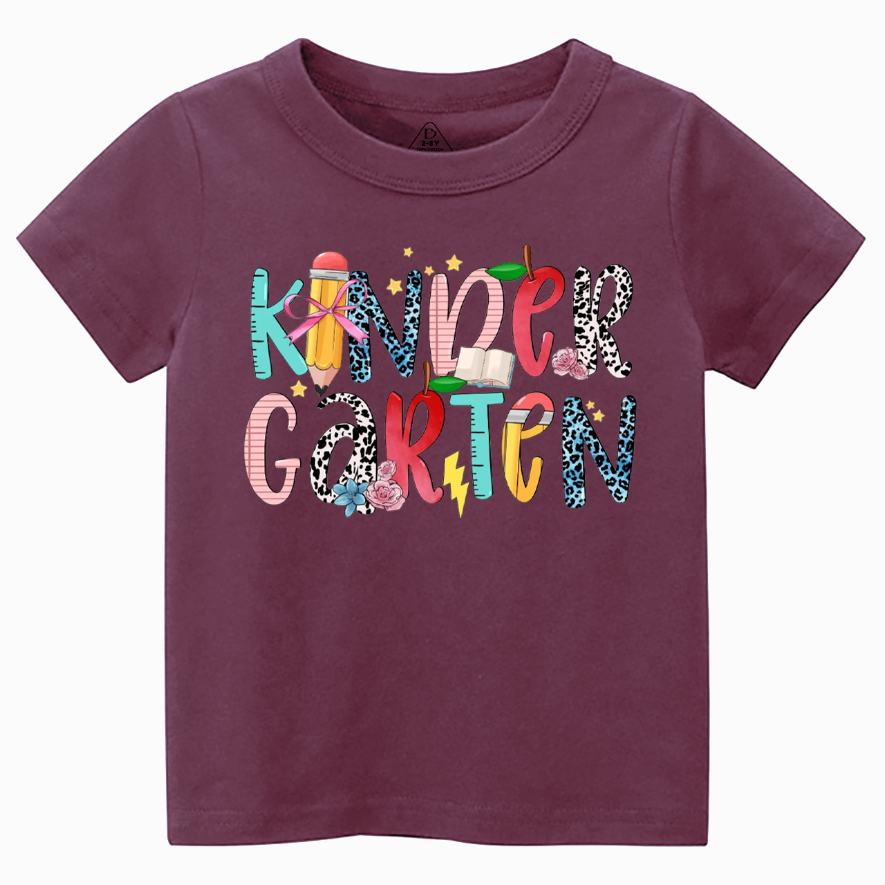 Personalized Colored Letters Toddler&Kid's Tees Beepumpkin 