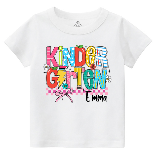 Personalized Retro Coquette Back To School Bundle Toddler&Kid's Tees Beepumpkin 