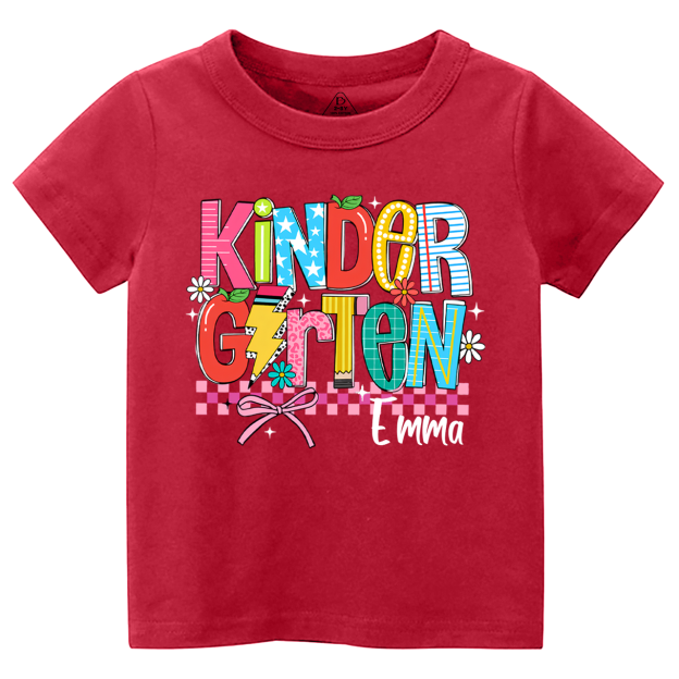 Personalized Retro Coquette Back To School Bundle Toddler&Kid's Tees Beepumpkin 